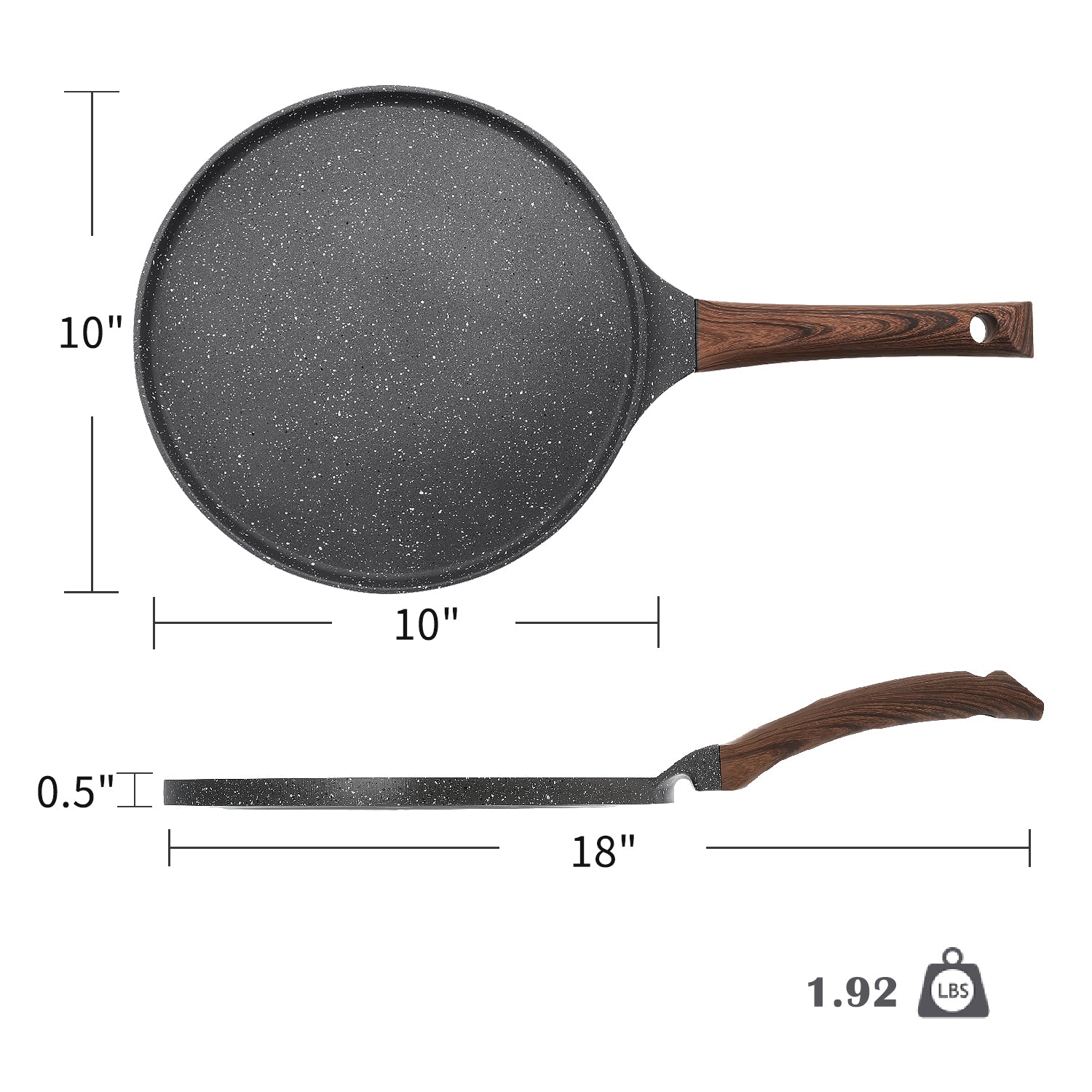 Sensarte Granite Stone Nonstick Frying Pan Skillet with Lid – SENSARTE