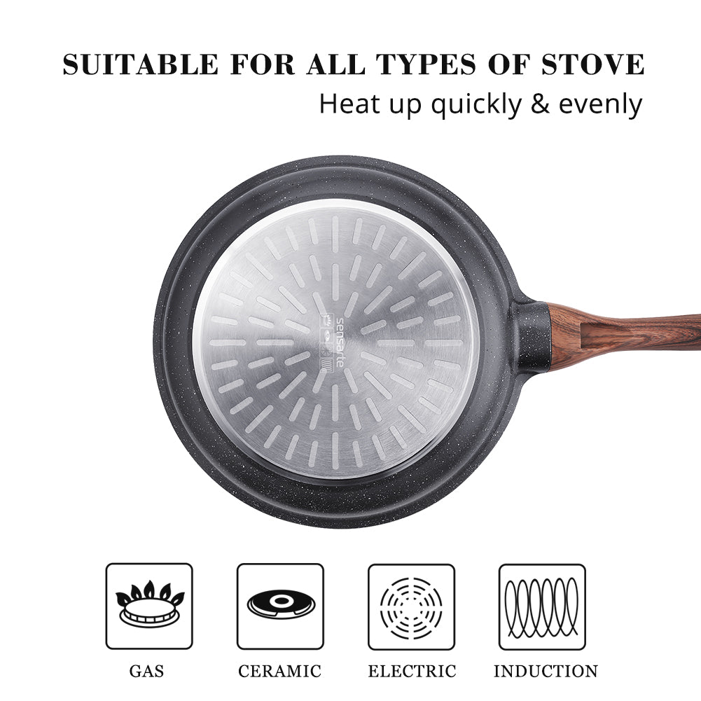 Sensarte Granite Stone Nonstick Griddle Grill Pan